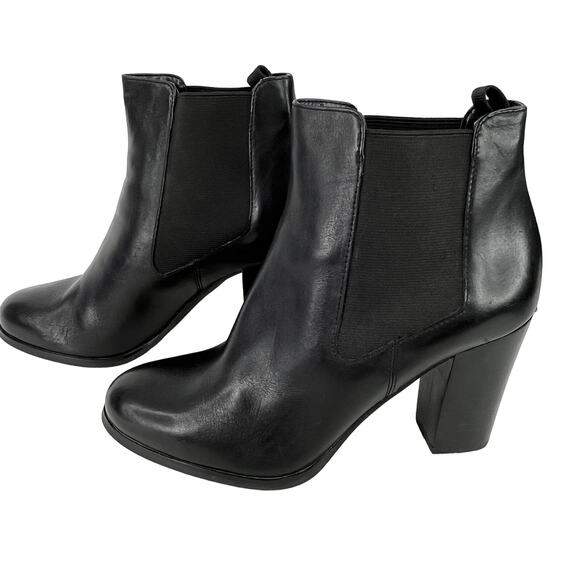 Michael Kors Boots Booties Chelsea 7.5M 3.5" Block Heels - Picture 9 of 12